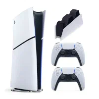 ps5 slim 1tra دودسته با بازی با پایه شارژ