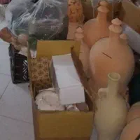 انواع کوزه قلک دیزی آبگوشتی لیوان سفالی خام لعابی|ظروف سرو و پذیرایی|ری, سرتخت|دیوار