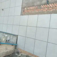 کاشی چسبی بنایی و تخریب و بازسازی|خدمات پیشه و مهارت|فردیس, شهرک وحدت|دیوار