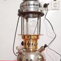 چراغ زنبوری ۴سوخت صفر تمام برنجی عقیقه کمیاب