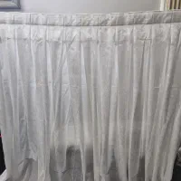 پرده حریر شاین سفید|پرده، رانر، رومیزی|تهران, دژکام|دیوار