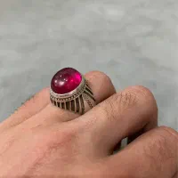 انگشتر نقره یاقوت سرخ