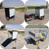 دکه سیار فست فود تریلی گاری باری موتور هندا ۱۲۵