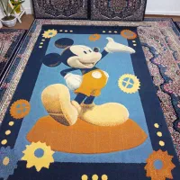 گلیم فرش 3 متری طرح کودک کاملا تمیز و نو