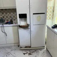 نصب برچسب کابینت و یخچال