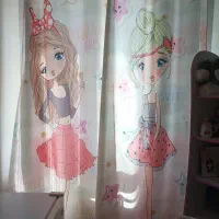 پرده ی پانچ ست دخترانه و لوستر