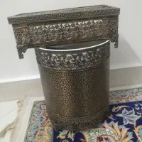 جا دستمال کاغذی و سطل
