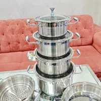 سرویس قابلمه استیل قدیمی|ظروف پخت‌وپز|تهران, دولتخواه جنوبی|دیوار