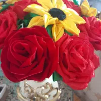 گل روبانی|گل مصنوعی|خوی, |دیوار