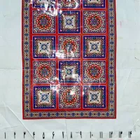 دار قالی به همراه نخ و نقشه و مقداری بافته شده|لوازم خیاطی و بافتنی|ری, شهرری|دیوار