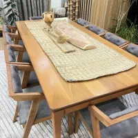 میز ناهار خوری ۱۲ نفره با ۱۰ صندلی
