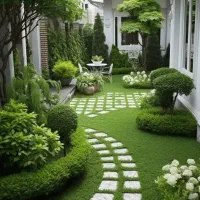 اجرای محوطهسازی و احداث فضای سبز با طراحی حرفهای|خدمات باغبانی و درختکاری|رشت, بلوار گیلان|دیوار