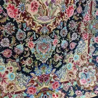 یک جفت فرش سالاری تبریز چله ابریشم گلها ابریشم|فرش|تهران, استاد معین|دیوار