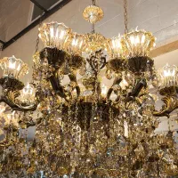 لوستر برنز. مدل یاس ۵۷۶|لوستر و چراغ آویز|قم, خداکرم|دیوار