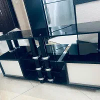 میز تلویزیون شیشه ای