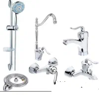 ست 6 تکه شیر برنجی برند رومکس