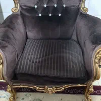 چهارتیکه مبل میزعسلی پادیشن و همراه با پرده|مبلمان خانگی و میز عسلی|بهارستان, |دیوار