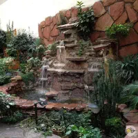 آبنما و آبشار وکباب پز