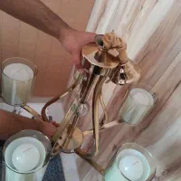 لوستر استیل۵شعله