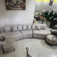 مبل راحتی ال کمجا مدل صوفیا ۸ نفره با جلومبلی|مبلمان خانگی و میز عسلی|کرج, شهرک بنفشه|دیوار