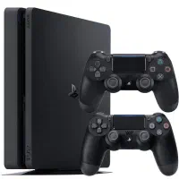 PS4 Slim 1TB سالم و تمیز، همراه دو دسته اورجینال