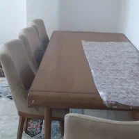 میزنهارخوری ۸نفره|میز و صندلی غذاخوری|سرخه, |دیوار