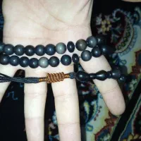 انگشتر‌نقره سعید تهران با تسبیح کهربا وخرمای وحشی‌|جواهرات|سرپل ذهاب, |دیوار