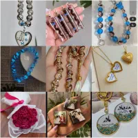 تسبیح موی یار شب تاب آویز رزینی