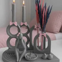 گلدان . مجسمه . دکوری . دکوری خانه