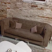 مبل هفت نفره با جلو مبلی وعسلی