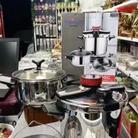 زودپز دوقلو یونیک اصلی آلمان5\7کف چدن و(بخارپز)