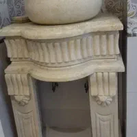 روشویی سنگی همراه با شیر آلات ابعاد ۶۶ در ۹۰|لوازم سرویس بهداشتی|بهارستان, |دیوار