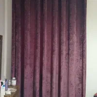 یک جفت پرده مخمل کاملا نو و سالم