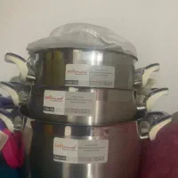 سه عدد قابلمه استیل خارجی