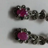 سرویس گوشواره وگردنبند نقره