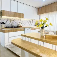 کابینت آشپزخانه ام دی اف|مصالح و تجهیزات ساختمان|قزوین, |دیوار