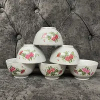 ظروف گل سرخی  کلکسیونی قدیمی