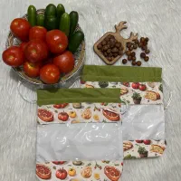 ساک سبزیجات ویتریندار|سفره، حوله، دستمال آشپزخانه|اندیشه, اندیشه فاز ۳|دیوار