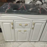 اجاق گاز طرح فر شیشه‌ای سفید اطلس 5 شعله|اجاق گاز و لوازم برقی پخت‌وپز|ملارد, |دیوار