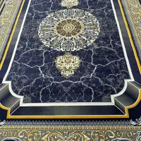 فرش طرح سنگ 700شانه تراکم2550 سورمه ای