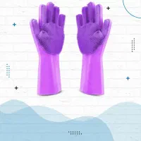 دستکش ظرفشویی اسکاچ دار سیلیکونی