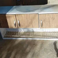 کابینت و ابچکان با سینگ  وشیر آب ظرفشویی|مصالح و تجهیزات ساختمان|دشت ذهاب, |دیوار