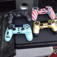 ps4 slim 1tra چهار دسته با لوازم