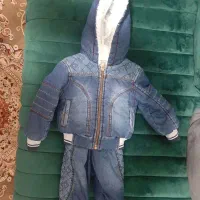 کاپشن و شلوار لی داخل خز