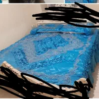 روتختی دونفره سالم واقعا در حد نو با پرده
