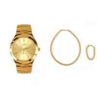 ساعت عقربه ای طلایی Casio  نیم ست Cartier|ساعت|تبریز, |دیوار