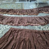 پرده ترک حریر عنکبوتی و دکور یا والان|پرده، رانر، رومیزی|قم, صفاشهر|دیوار