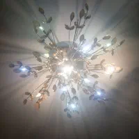 کتابخانه و لوستر و ساعت دیواری|کتابخانه، شلف، قفسه‌های دیواری|گرگان, |دیوار