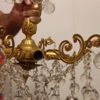 لوستر برنجی ۲عدد کاملا سالم