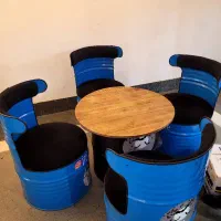 کانتر میز صندلی بشکه ای در حد نو